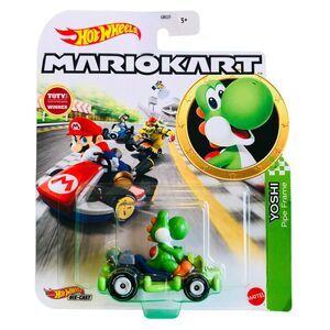 Hot Wheels YOSHI Pipe Frame Go Kart - Mario Kart -1 :64 Kart Diecast Car GN19